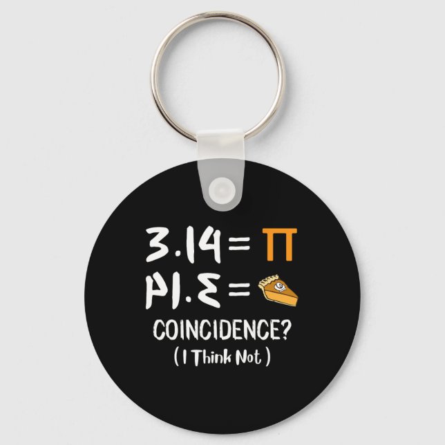 Pi Equals Paj Funny Math Pun Pi Day Gift Nyckelring (Framsida)
