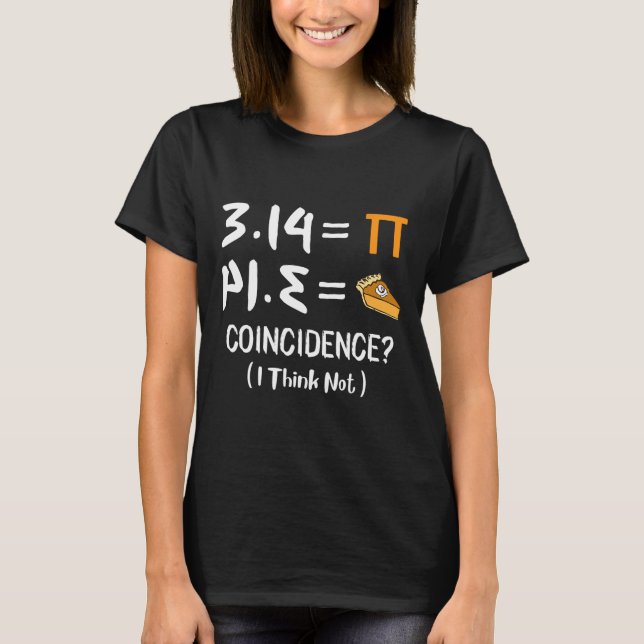 Pi Equals Paj Funny Math Pun Pi Day Gift T Shirt (Framsida)