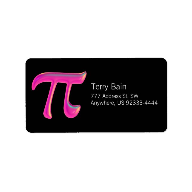 Pi Expo Rosa Adressetikett (Framsidan)