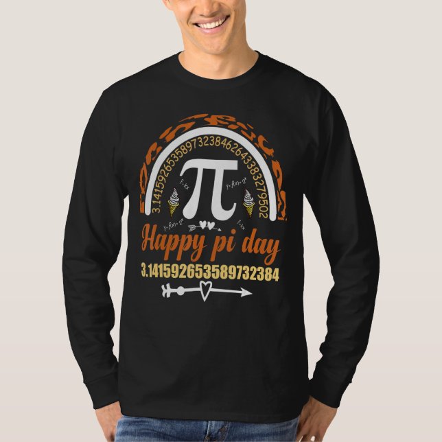 Pi Färg Numbers Math Funny Pi Day Math Teacher Ge T Shirt (Framsida)