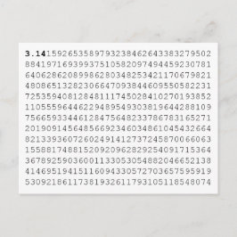 Pi firar dag för 3,14 Pi Vykort