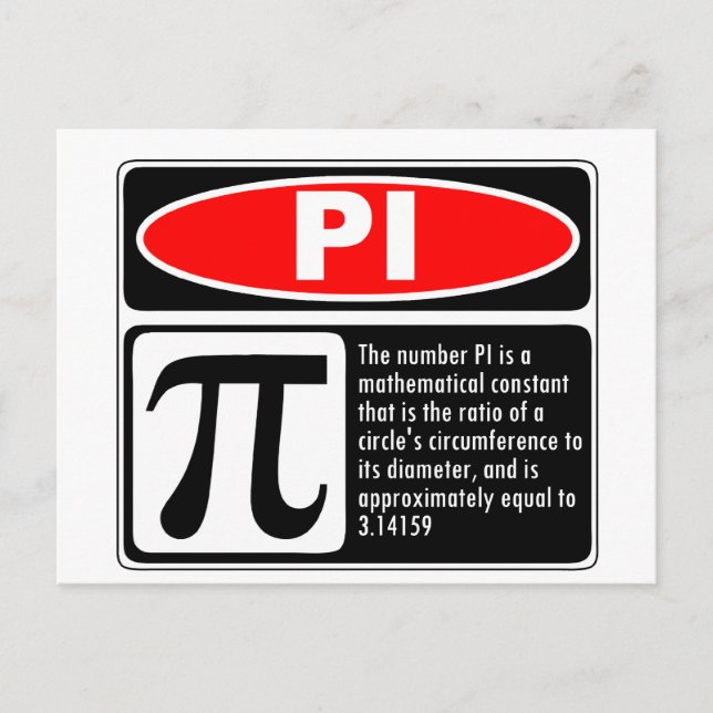 Pi-förklaring Vykort (Framsida)