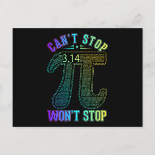 Pi Funny Math 3.14 Vykort