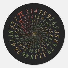 Pi Galaxy Runt Klistermärke
