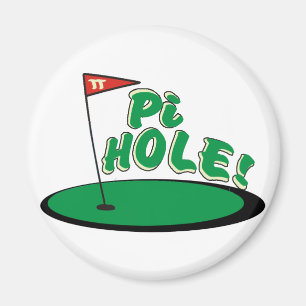 Pi-hål - MATHHUMOR - GOLF Magnet