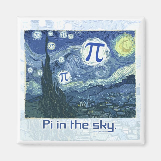 Pi i Himlar Gift Ideas Magnet (Framsidan)