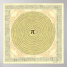 Pi i Spiral ~ Math as Art Poster