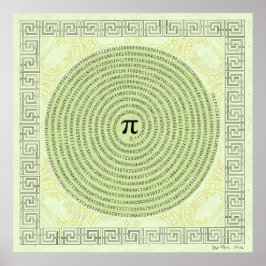 Pi i Spiral ~ Math as Art Poster