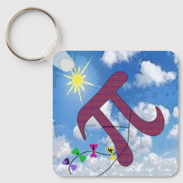 Pi in the Sky Keychain Nyckelring