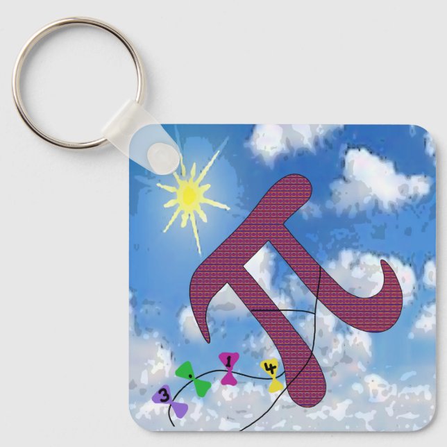 Pi in the Sky Keychain Nyckelring (Framsida)