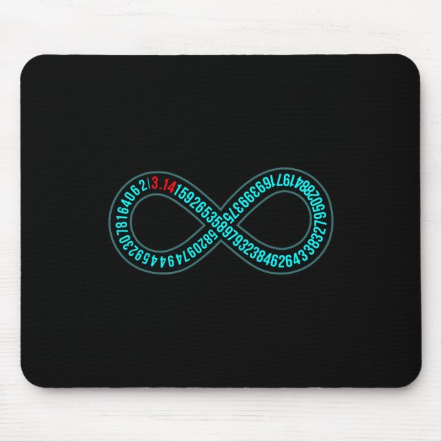 Pi Infinity Pi Day Älskare Math Teacher Mathematic Musmatta (Framsidan)