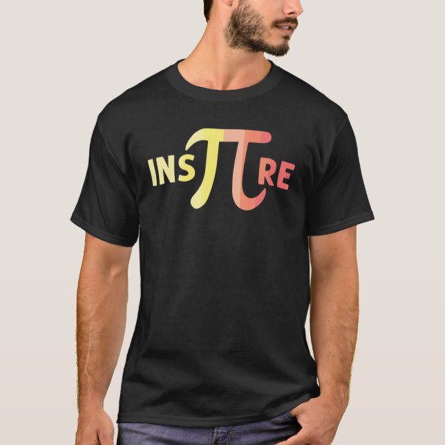 Pi Inspire Lycklig Pi Dag 3.14 T Shirt (Framsida)
