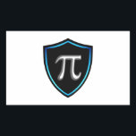 Pi Irrationale Shield Mathematics 14 Lycklig march Rektangulärt Klistermärke<br><div class="desc">Matematiska sjömilssymboler 14 Lycklig marschnummer Pi. Pi Day t-shirts, Internationell Day of Mathematics Stickers, National Mathematics Day Tées, National Hat Day Outfit Toppar, World Smile Day Sweatshirtss, Internationell Kissing Day mugg, julstrumpor och födelsedagar. Rektangelfästpunkter. De färgstarka konstruktörsredskapen är för Festival älskare, Thanksgiving älskare, Pi Day, Internationell Day of Mathematics, National...</div>