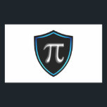 Pi Irrationale Shield Mathematics 14 Lycklig march Rektangulärt Klistermärke<br><div class="desc">Matematiska sjömilssymboler 14 Lycklig marschnummer Pi. Pi Day t-shirts, Internationell Day of Mathematics Stickers, National Mathematics Day Tées, National Hat Day Outfit Toppar, World Smile Day Sweatshirtss, Internationell Kissing Day mugg, julstrumpor och födelsedagar. Rektangelfästpunkter. De färgstarka konstruktörsredskapen är för Festival älskare, Thanksgiving älskare, Pi Day, Internationell Day of Mathematics, National...</div>