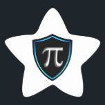 Pi Irrationale Shield Mathematics 14 Lycklig march Stjärnformat Klistermärke<br><div class="desc">Matematiska sjömilssymboler 14 Lycklig marschnummer Pi. Pi Day t-shirts, Internationell Day of Mathematics Stickers, National Mathematics Day Tées, National Hat Day Outfit Toppar, World Smile Day Sweatshirtss, Internationell Kissing Day mugg, julstrumpor och födelsedagar. Stjärnorna. De färgstarka konstruktörsredskapen är för Festival älskare, Thanksgiving älskare, Pi Day, Internationell Day of Mathematics, National...</div>