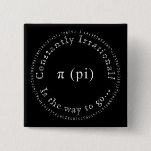 Pi, irrationell matematisk konstantlärare knapp