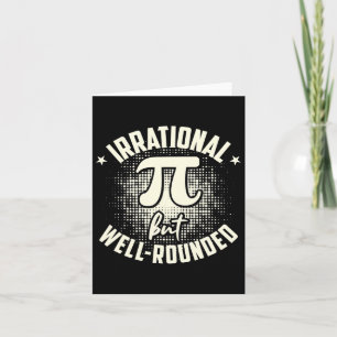 Pi Irrationell men välrundad matematiker Math Kort