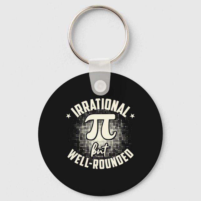 Pi Irrationell men välrundad matematiker Math Nyckelring (Framsida)