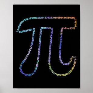 Pi Irrationell Number Math Physics 3.14 Poster