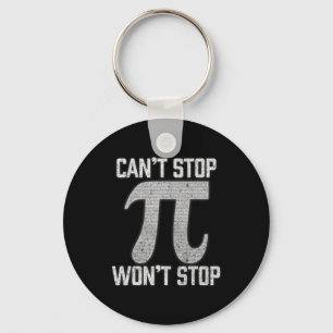 Pi kan inte stoppa Wont Stop Pi Dag 3.14 Lättsinni Nyckelring