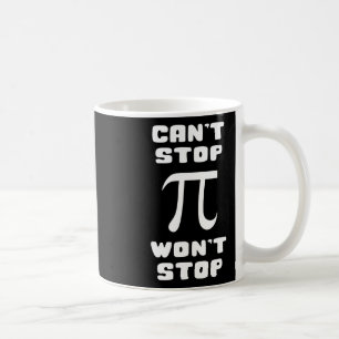 Pi kan inte stoppa Wont Stop Pi Dag 3.14 Math Nerd Kaffemugg