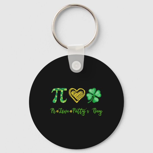 Pi Kärlek Shamrock Pattys dag Math Teacher St Patr Nyckelring (Framsida)