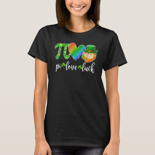 Pi Kärlek Tur Math Leprechaun St Patricks D T Shirt (Framsida)