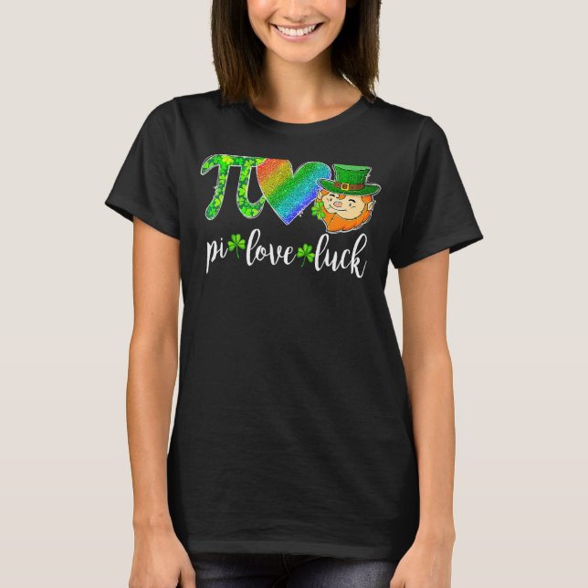Pi Kärlek Tur Math Leprechaun St Patricks D T Shirt (Framsida)