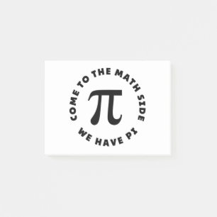PI-Kom till matematiksidan. Post-it Block