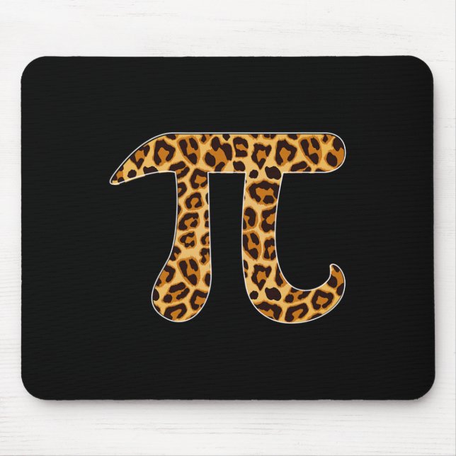 Pi Leopard Skriv ut Skin Cheetah Pi Day Math Nerd  Musmatta (Framsidan)