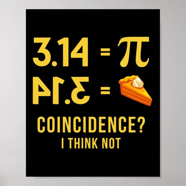 Pi Lycklig Pi Day Poster (Framsidan)