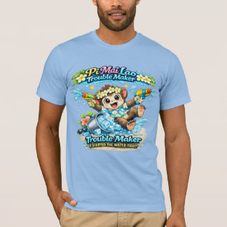 Pi Mai Lao Busarigt Rolig Vattenstrid T-Shirt