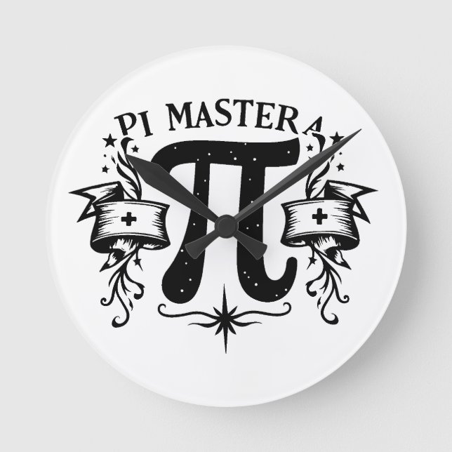Pi Master Rund Klocka (Framsida)