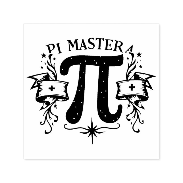 Pi Master Självfärgande Stämpel (Design)