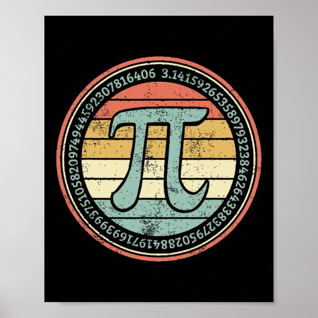 Pi-matematik för Pi-dag 3,14 Math Ne Poster (Framsidan)