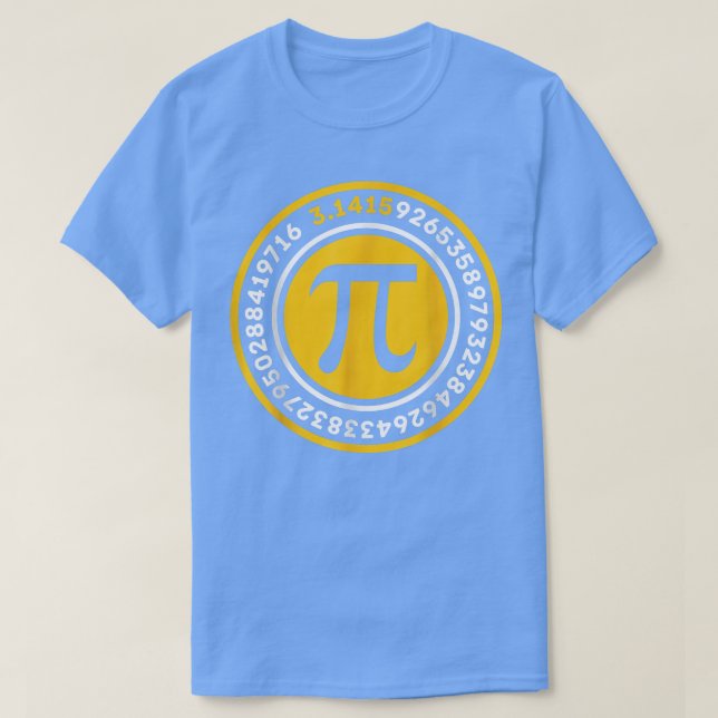Pi Math Geek Science Irrationnummer Pi Day T Shirt (Design framsida)