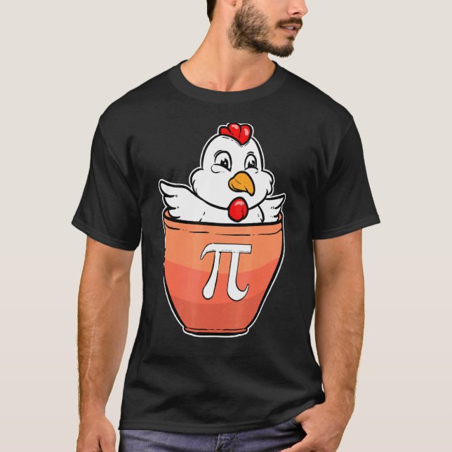 Pi Math Kycklinggryta T Shirt (Framsida)