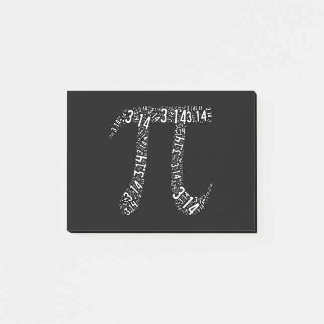 Pi Math Nerd Post-it Block (Framsida)