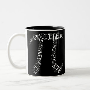 Pi Math Nerd Två-Tonad Mugg