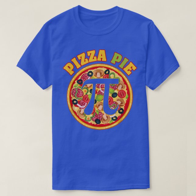 Pi Math Pizza Paj I Pi Day T Shirt (Design framsida)