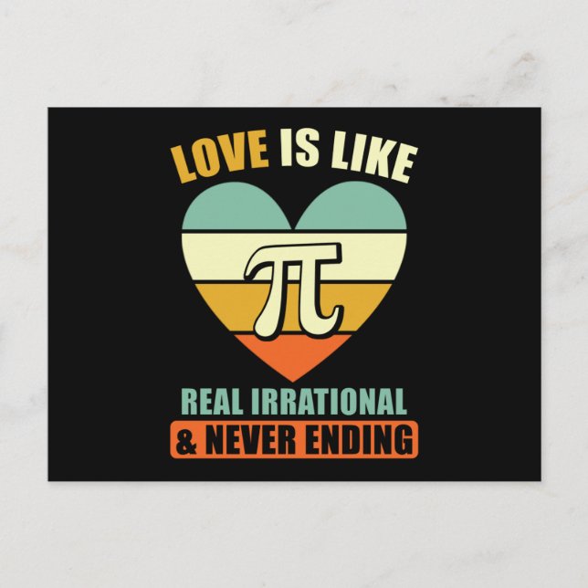 Pi Math Saying Vykort (Framsida)