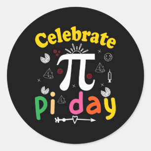 Pi Math Science Stem Gift 3.14 Pi Day 1 Runt Klistermärke