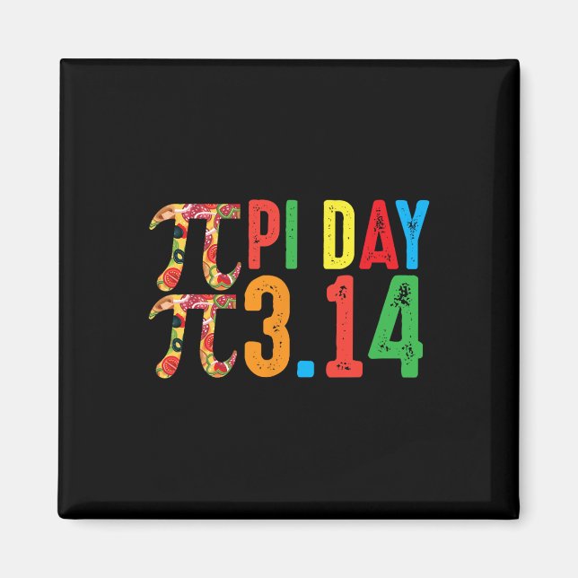 Pi Math Science Stem Gift 3.14 Pi Day 2 Magnet (Framsidan)