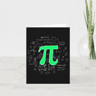 Pi Math Science Stem Gift 3.14 Pi Day Vintage Retr Kort