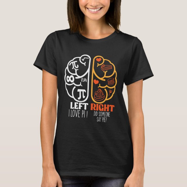 Pi Math Teacher 3.14 I Kärlek Pi sa någon Pi T Shirt (Framsida)