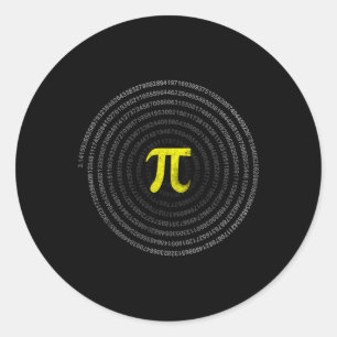 Pi Math Teacher Studenter Funny Internationell Lyc Runt Klistermärke