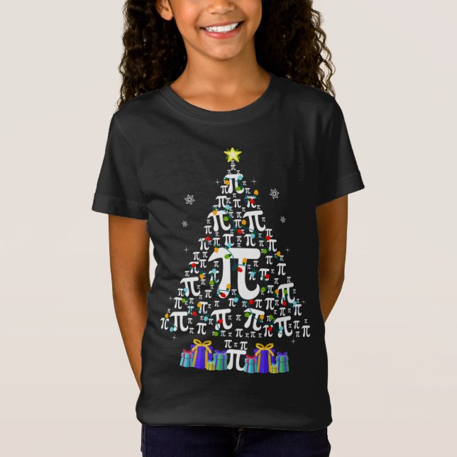 Pi Math Teacher Ugly jul Helgdag Sweater T Shirt (Framsida)