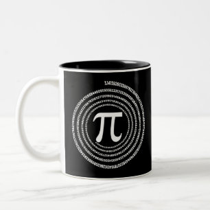 Pi Mathematics Pi Math Två-Tonad Mugg