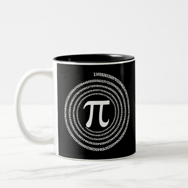 Pi Mathematics Pi Math Två-Tonad Mugg (Vänster)