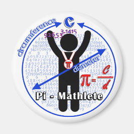 Pi-Mathlete 3.14 Pi Day Magnet